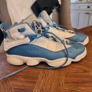 Jordan Kids' Blue and White Sneakers